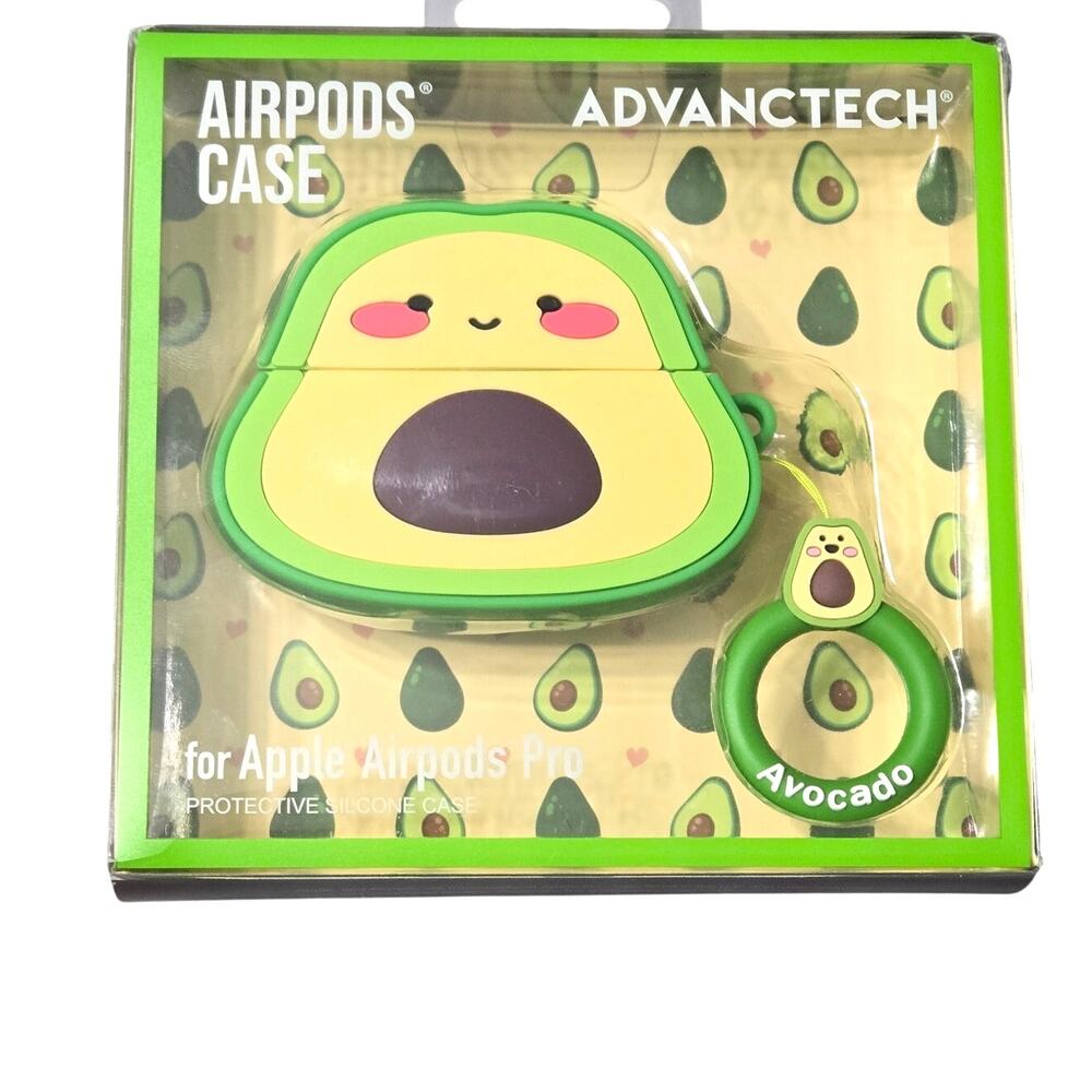 ADVANCTECH Avocado Protective Silicone Case for Apple AirPods